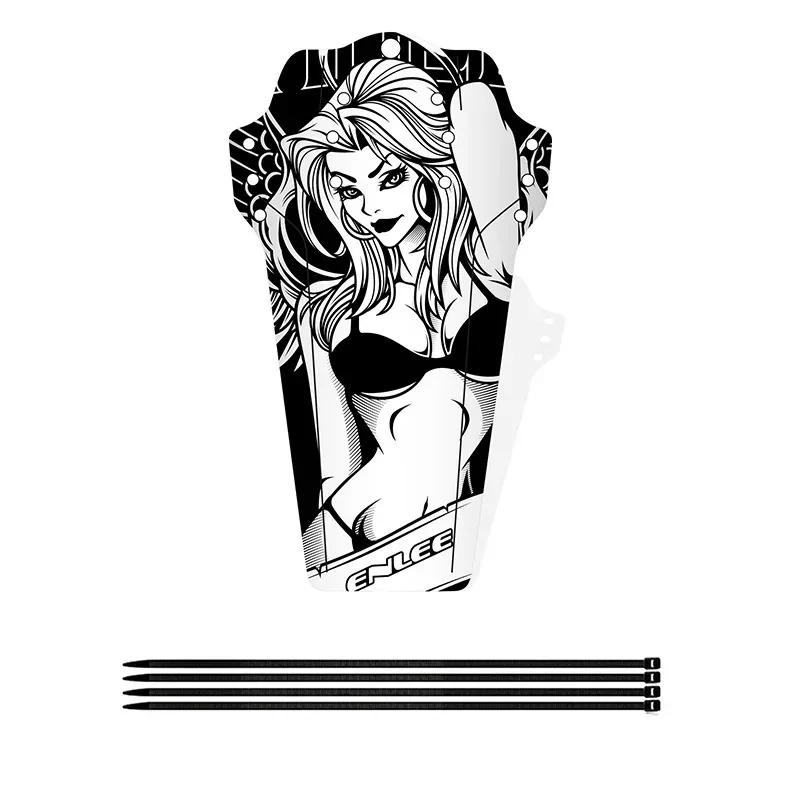 Description Picture 5 of item1/2PCS Bicycle Fenders Road Mountain Bike Mudguard Carbon Fiber Pattern Bike Fender Front/Rear Tire Mud Guards Cycling Accessory