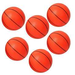 6pcs 10cm Mini Children Inflatable Basketballs With Pump Small Basketball Kids Indoor Outdoor Sports Toy Parent-child Games