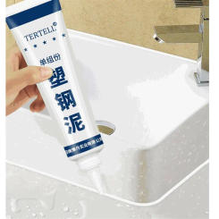 60ml Plastic Steel Mud Waterproof Glue Kitchen and Bathroom Anti-mildew Glue Epoxy Resin Leak Plugging and Caulking Sealant Home