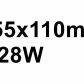 55x110mm 28W