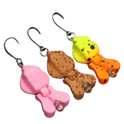 1Pcs Universal 2g 2.9cm 3D Fishing Lure Metal alloy Jigging Sea Fishing Tackle Two sections Wobblers Artificial Bait Outdoors