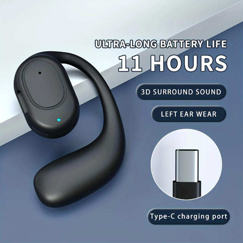 Description Picture 2 of itemWireless Bluetooth5.3 Earphone Ear Hook LED Display Headphone HiFi Music Sport Noise Reduction Headset 3D Surround Sound Earplug