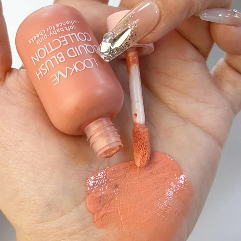 Description Picture 6 of itemMini Peach Pink Liquid Blush Waterproof Natural Cheek Blush Makeup Brighten Highlighter Professional Korean Makeup Cosmetic