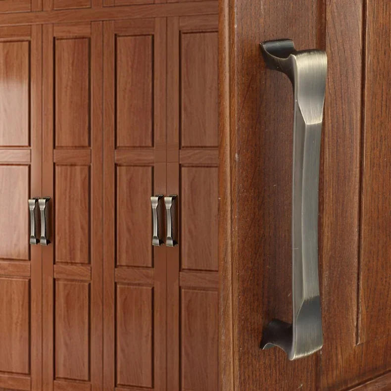 Description Picture 6 of itemVintage Furniture Handles and Knobs Modern Bronze Cabinet Handle Kitchen Cupboard Door Knob Bedroom Wardrobe Pulls S/96/128mm