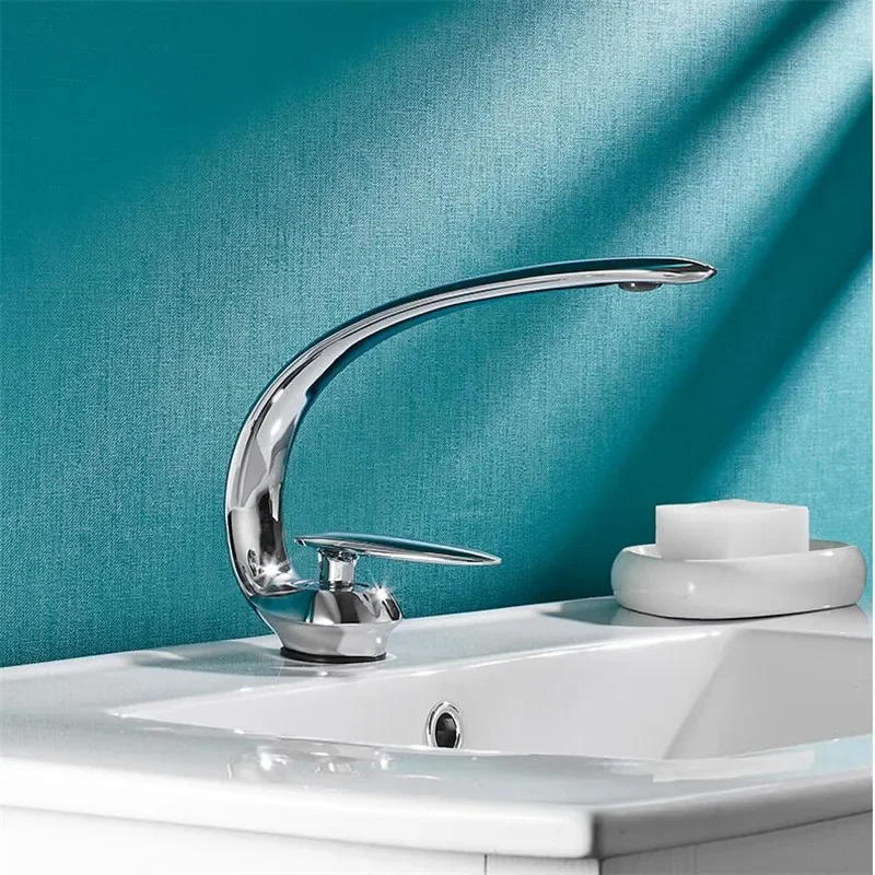 Description Picture 4 of itemBasin Faucet Black Sink Mixer Tap Brass Hot and Cold Rose Gold Wash basin Single Handle Crane For Bathroom