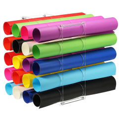 Vinyl Roll Storage Rack Sturdy Acrylic Vinyl Roll Holder Organization with 20 Holes Multifunctional Craft Art Gift Wrap Storage