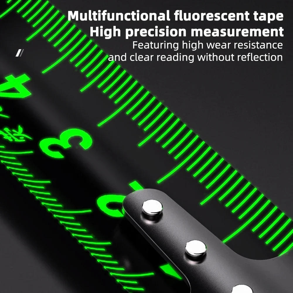 Description Picture 4 of itemFluorescent Tape Measure Thickened Metre Ruler Self-Locking Steel Tape Measure Length Measuring Tool Ruler Tape Measures Tools