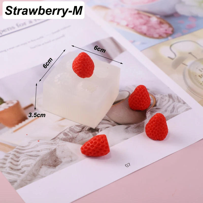 Description Picture 6 of item3D Strawberry Mango Candle Mold Simulation Fruit Fondant Silicone Mould DIY Chocolate Cookie Baking Mold Cake Decorating Tools