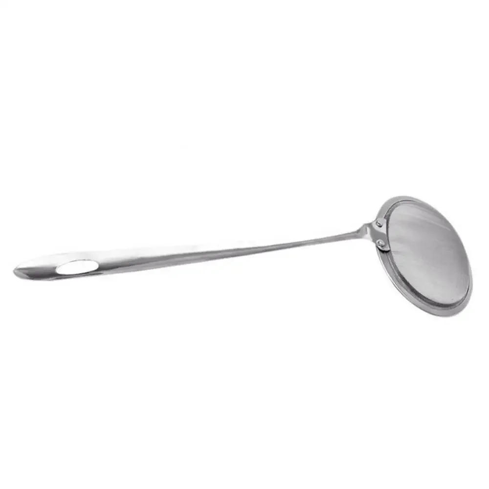 Description Picture 4 of item8/10/13cm Stainless Steel Mesh Spoon Sifter Sieve Cooking Skimmer Strainer For Removing Grease Fat And Foam Kitchen Accessories