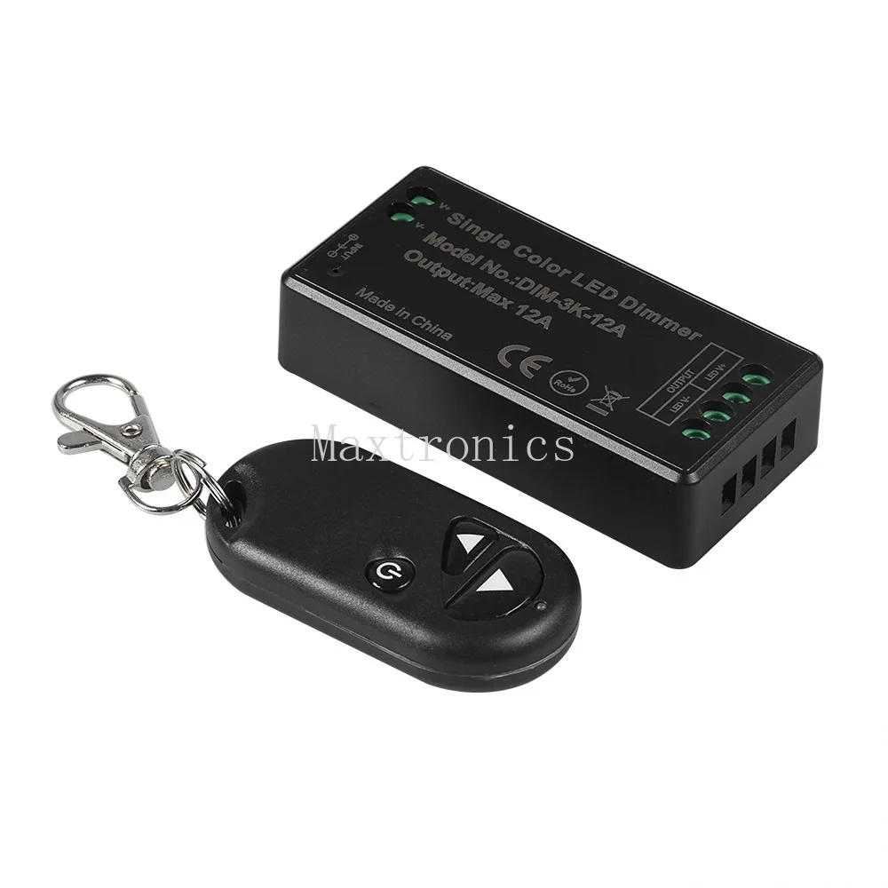 Description Picture 3 of itemDC12-24V LED Dimmer Controller 12A 1CH with 3-Key RF 433Mhz Wireless Remote Control for LED COB Single Color Light Strip Lamps