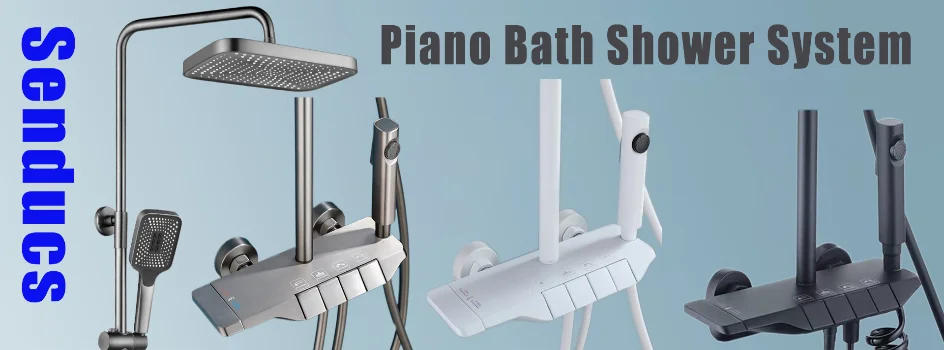 Description Picture 2 of itemGray Stainless Steel Shower System Bathroom Set Thermostatic Mixer Faucet with Rainfall head and Handheld