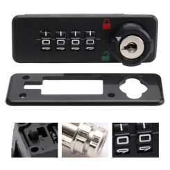 4 Password Mechanical Lock Coded Mailbox Locks for Doors Gate Cabinet Cupboard Backpack