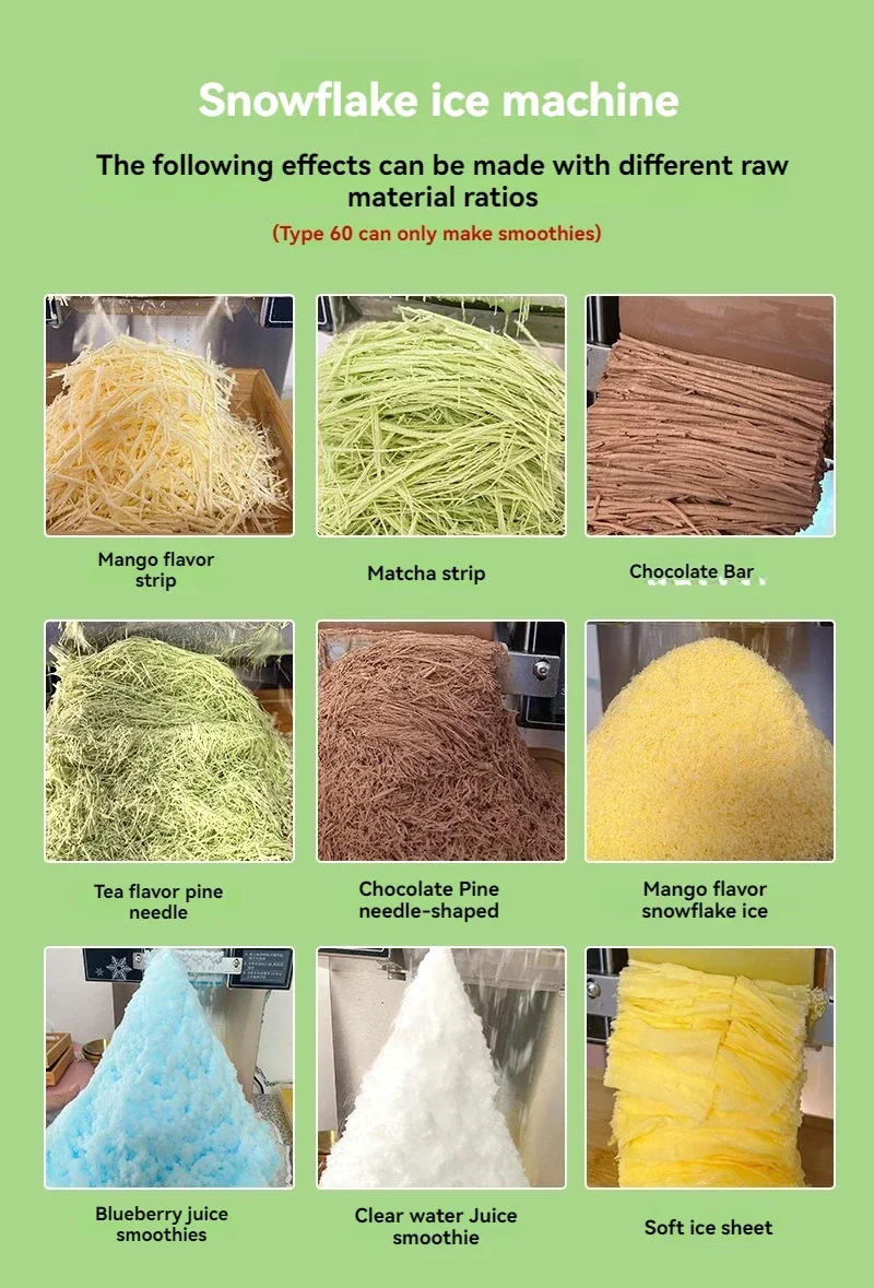 Description Picture 2 of itemXBJ124FD 120KG/24H Korean Snowflake Ice Machine Snow Ice Shaver Machine With Water Dispenser Ice Bingsu Machine