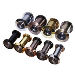 200 Degree Wide Viewing Angle Peephole Security Door Viewers 14mm Hole Hidden Peephole Adjustable Glass Lens Hardware Tools