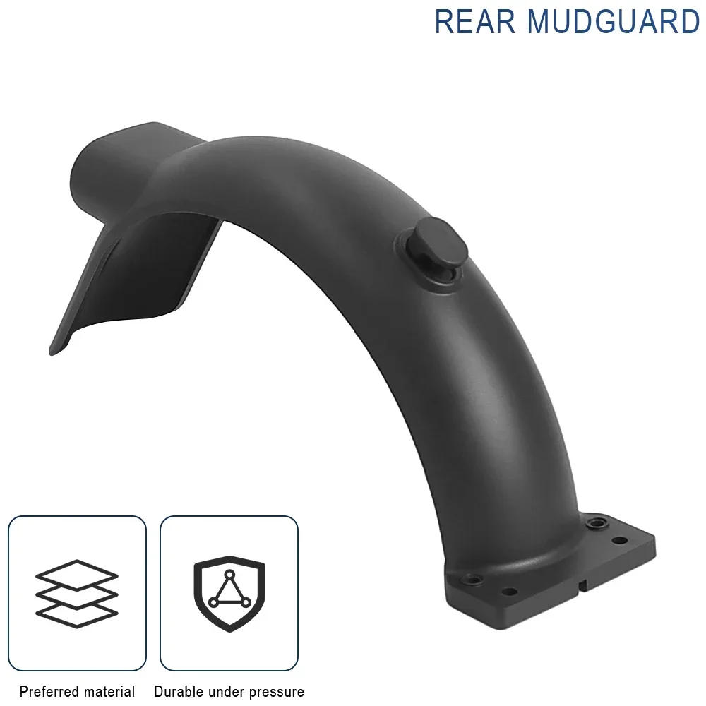 Description Picture 3 of item4Lite Rear Fender for Iconic Brand Electric Scooter 4 Lite Rear Mudguard Tire Splash Guard with Hook Lock Back Wing Brake Tail Light