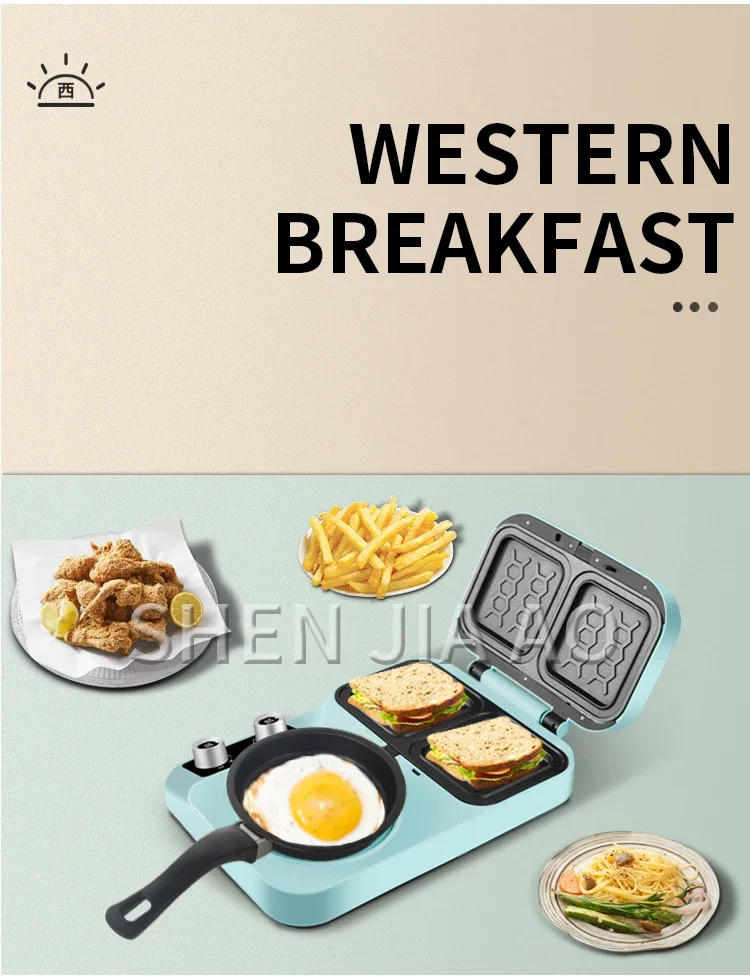 Description Picture 6 of itemLX-BF10M Electric Waffle Maker Dorayaki Cake Breakfast Baking Machine Egg Omelette Oven Grill Pan Sandwich Maker Toaster