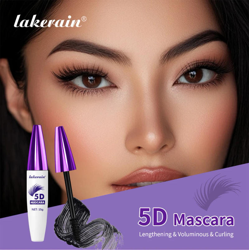 Description Picture 2 of item5D Mascara Waterproof Thickening Lengthening Curling Liquid Fiber Mascara Long-Lasting Curling Eyelash Extension Cosmetics