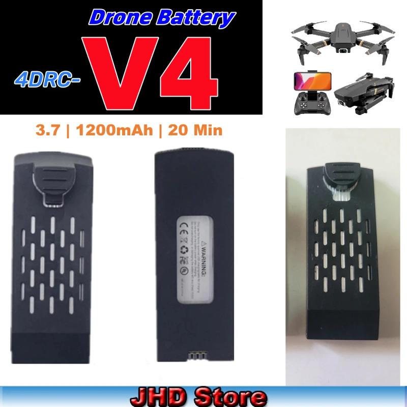 Description Picture 2 of itemJHD Bateria 4DRC V4 Battery 3.7V 1200MAh For Original 4D-V4 Drone Battery RC Quadcopter V4 Replacement Battery Wholesale