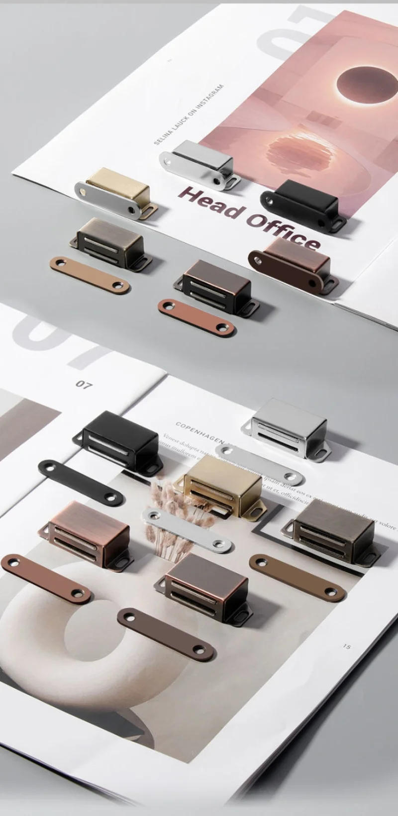 Description Picture 6 of itemKitchen Bumper Damper Strong Magnetic Door Stops Closer Cabinet Latch Catch Buffer for Cupboard Drawer Furniture Protector