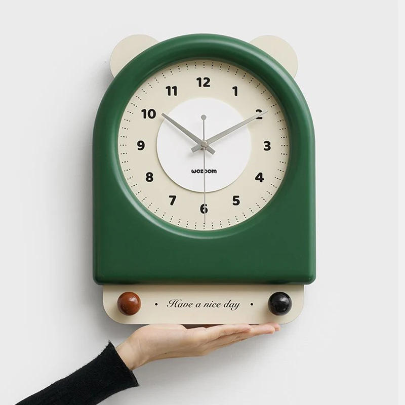 Description Picture 3 of itemCute Wall Clock Vintage Home Interior Decoration Clocks Nordic Living Room Accessories Wall Clock Elegant Gift Ornaments Clocks