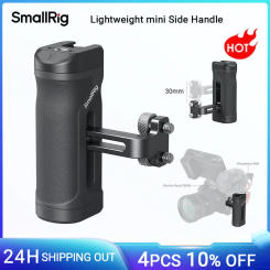 SmallRig Mini Side Handle for 1/4"-20 Threaded Holes Lightweight Portable Camera Cage Grip for Sony for DSLR with Cold Shoe 4755