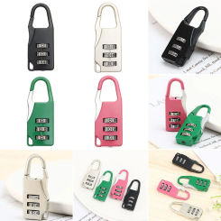Anti-theft Lock of Gym Baggage 3 Digit Combination Lock Zipper Padlock Bags Padlock Password Locks