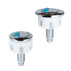 Toilet Tank Push Button Dual Flush Water Saving Round/oval Dual Push Switch For Cistern Tank Water Saving Rod Bathroom Accessory