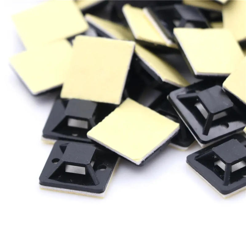 Description Picture 4 of item100PCS Cable Tie Bases Mount Wire Removable Self Adhesive Wall Holder Car Fixing Seat Clamps Suction Positioning Sucker