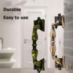 Green Bronze Door Handle Vintage Pull Handles Metal Multi-function Antique Portable Chinese Style Practical Furniture Hardware