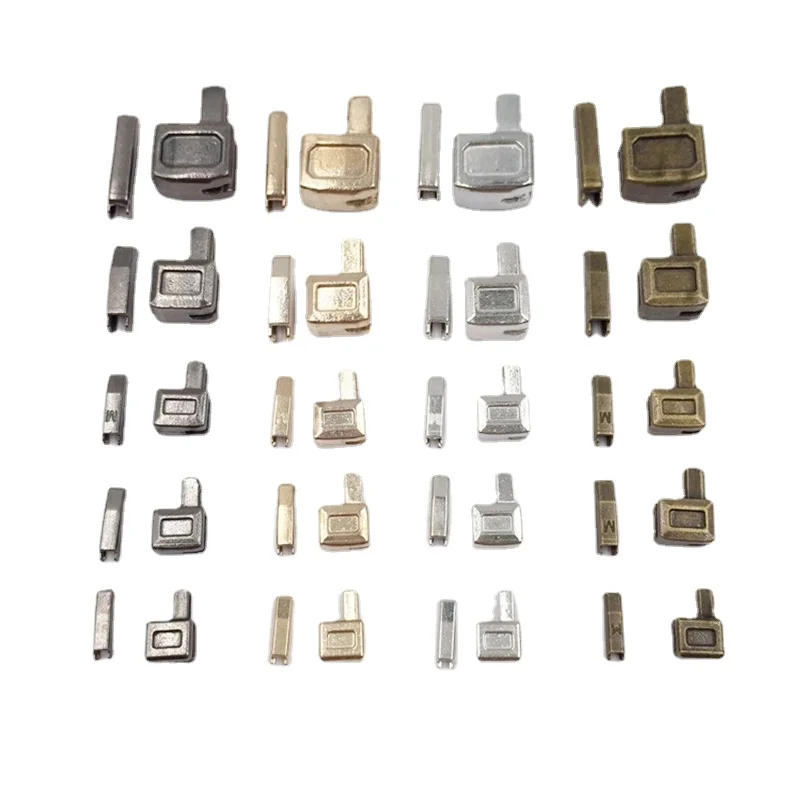 Description Picture 2 of item10 Sets 3# 5# 8# Metal Zipper Latch Slider Retainer Insertion Pin Zipper Bottom Zipper Stopper for Metal Zipper Repair