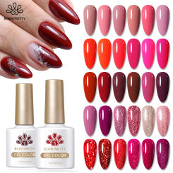 BORN PRETTY 10ml Red Colors Gel Nail Polish Warm Series Super Bright Varnis Semi Permanent Soak Off UV LED Gel Varnish Manicure