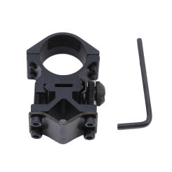 OutdoorTraining Strong Light Flashlight Butterfly Clip Bracket Black Multifunction All Metal Multi-purpose Tube Telescope Clips