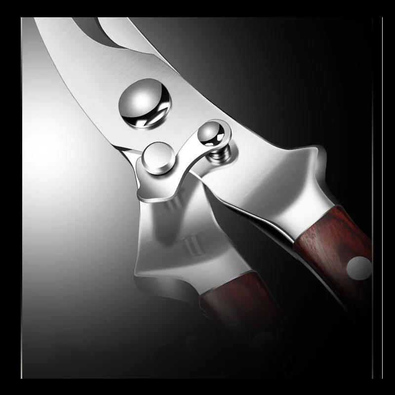 Description Picture 6 of itemGermany Strong Scissors High Quality Chicken Bone Kitchen Shears Fish Cutter Stainless Steel Scissors Scale Clean Cook Knife Woo