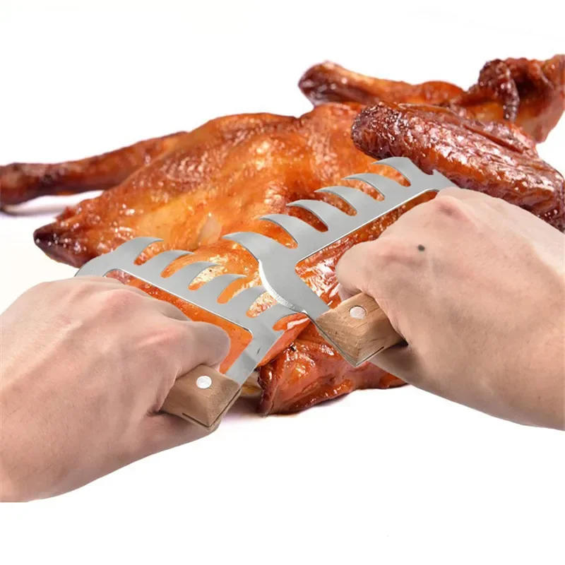 Description Picture 4 of itemBBQ Accessories, Meat Shredder, Pulled Pork Puller, BBQ Fork, Bear Claw, Vegetable Slicer, Cutters, Beer Cooking Tool