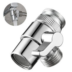 Bathroom Faucet Adapter - Water Tap Connector with Diverter Valve for Kitchen Sink Toilet Bidet Shower Accessories