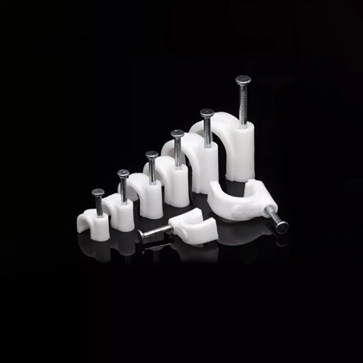 Description Picture 2 of itemSteel Nail Wire Clip Circular Fixing Network Cable Processor