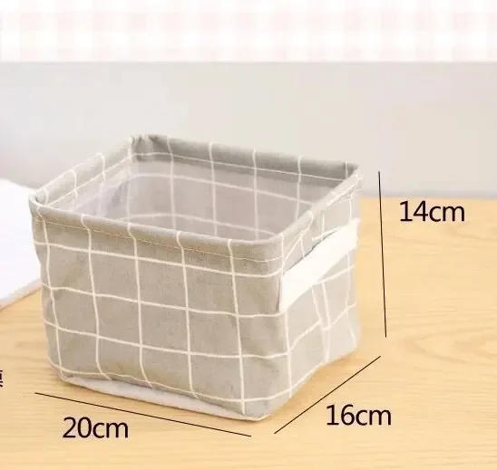 Description Picture 5 of itemLinen sundries basket toy storage box laundry underwear cosmetics storage box office stationery storage box