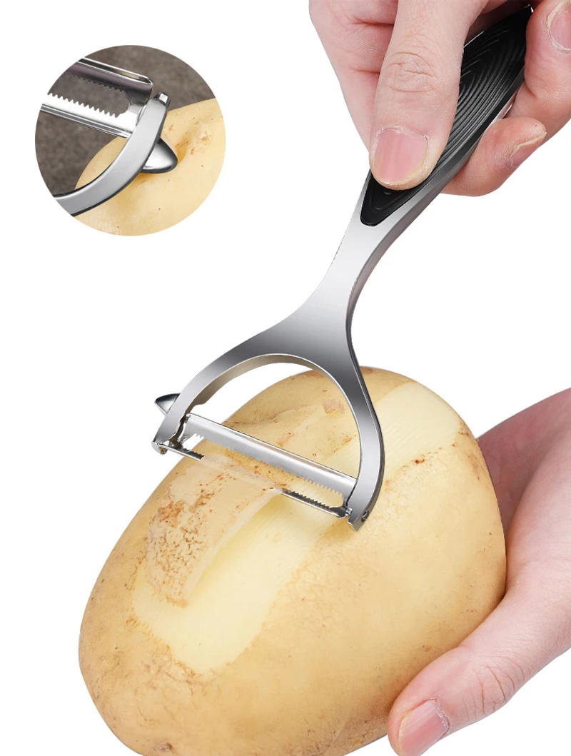 Description Picture 5 of itemStainless Steel Vegetable Peeler Potato Peeler Multi-function Carrot Grater Fruit Tools Kitchen Accessories Cuisine Pelador