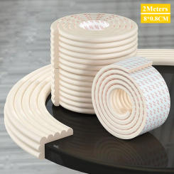 2M Baby Safety Protection Strip Table Desk Edge Guard Strip Corner Protector Furniture Corners Children Safety Foam Protection