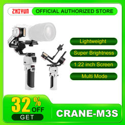 ZHIYUN Crane M3S Camera Gimbal Stabilizer Handheld Quick Release for Mirrorless Cameras Phone for Sony ZVE10 for Canon
