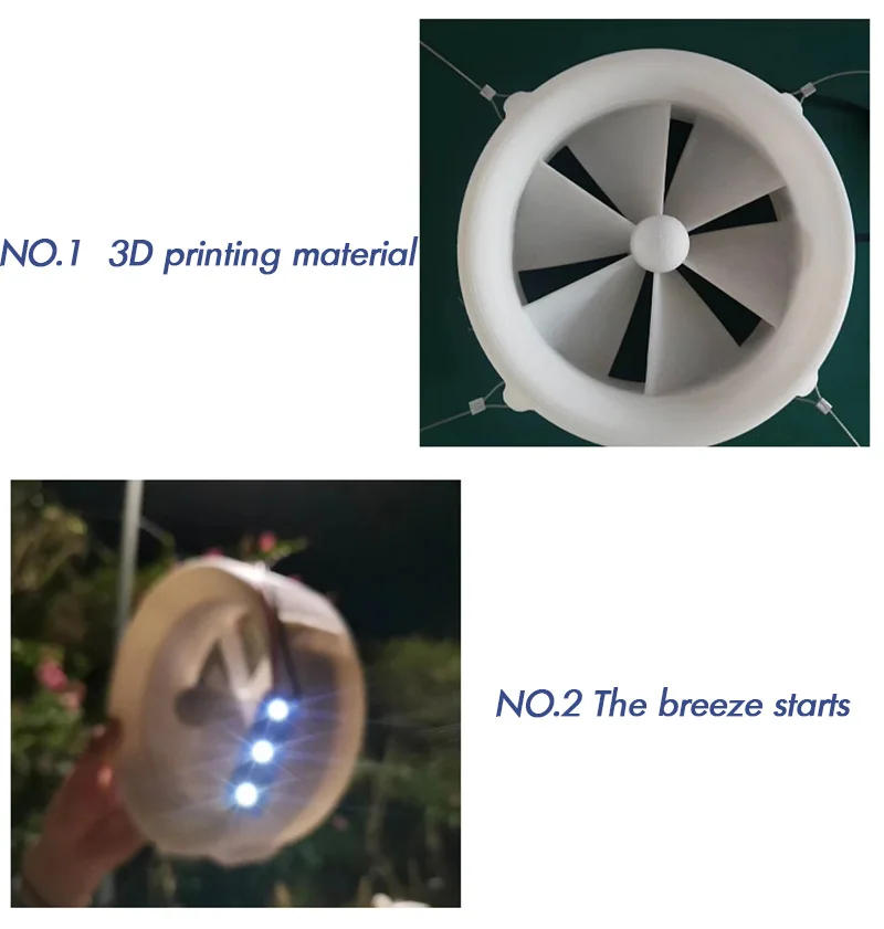 Description Picture 5 of itemPortable Generator for Household Wind and Water Flow, Six Blade Ultra Light Wind, Motorcycle Wind Energy,Vehicle Wind Turbines