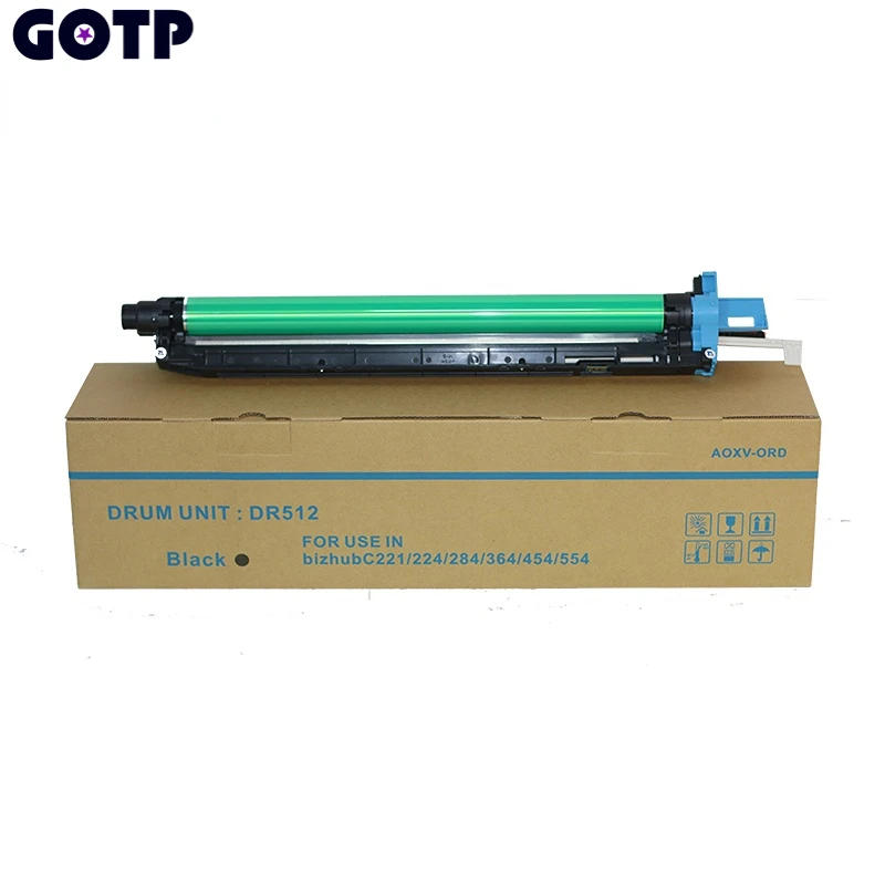 Description Picture 3 of item1PCS DR512 For Konica Minolta Bizhub C224 C284 C284 C454 C554 454e Drum Unit Color Copier Machine TN512 TN513 Drum Cartridge