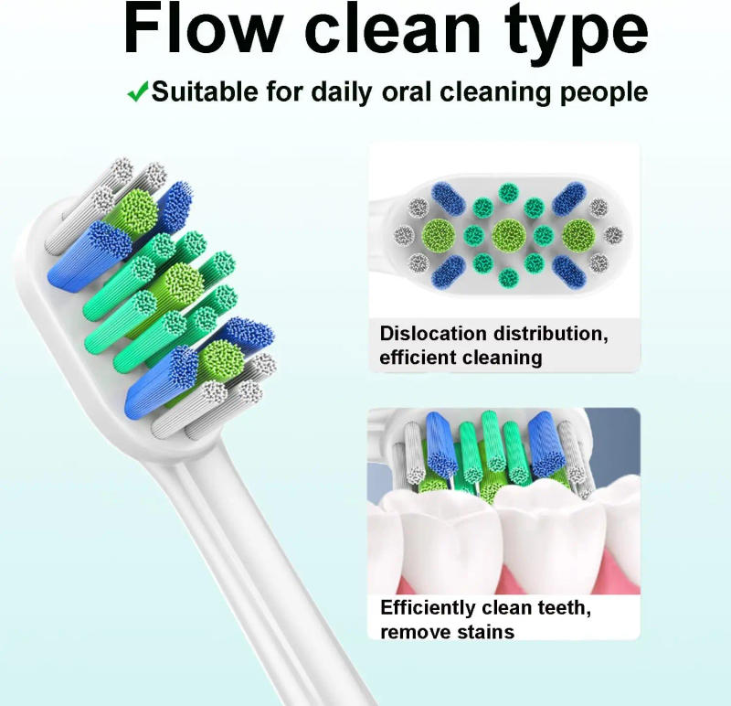 Description Picture 2 of item16/20X Toothbrush Heads for Phi lips Sonic Care Replacement Brush Heads Medium Softness Dupont Bristles