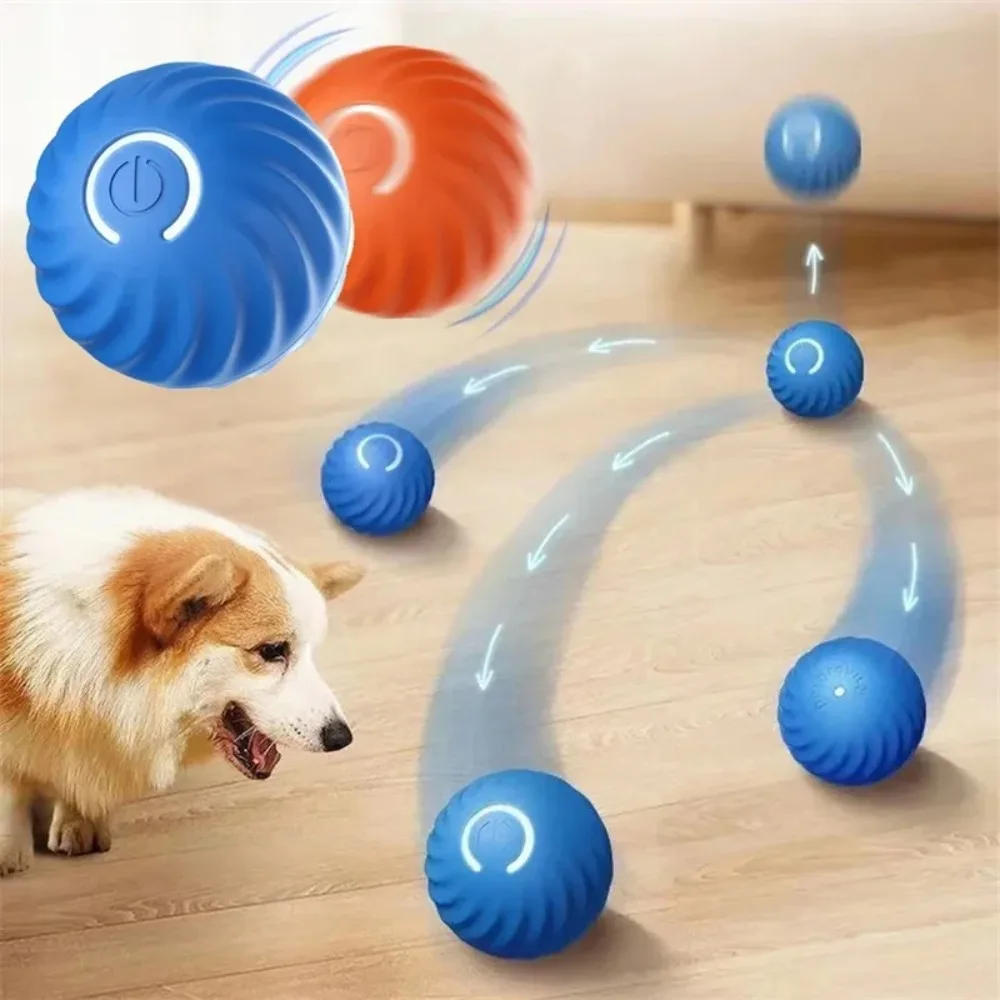 Description Picture 2 of itemSmart Dog Toy Ball Electronic Interactive Pet Toy Moving Ball USB Automatic Moving Bouncing for Puppy Birthday Gift Cat Products