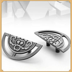 New Chinese Zinc Alloy Handle Handle Furniture Hardware Cabinet Pulls Drawer Knobs Kitchen Accessories Bedroom Wardrobe Handle