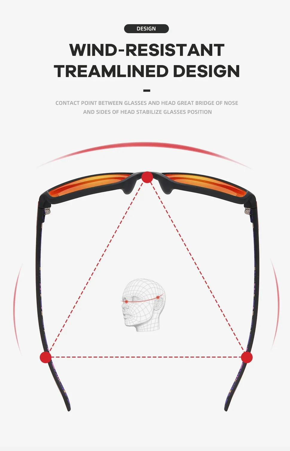 Description Picture 5 of itemSEPFOX Men Polarized Fishing Glasses UV400 Women Sunglasses Outdoor Sports Goggles Unisex Running Hiking Driving Eyewear