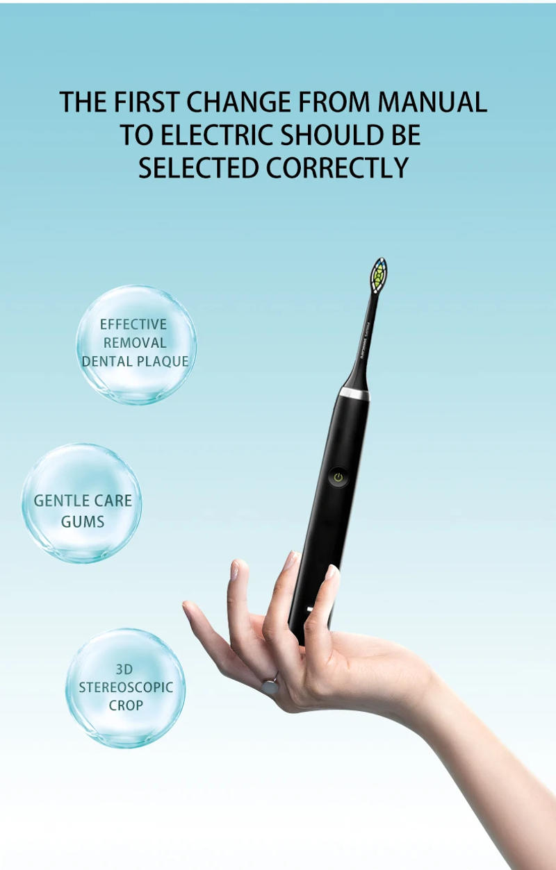 Description Picture 5 of item2025 Rotating Electric Toothbrush  5 Modes, USB Charger  4 Brush Heads  Adult Rechargeable Brush