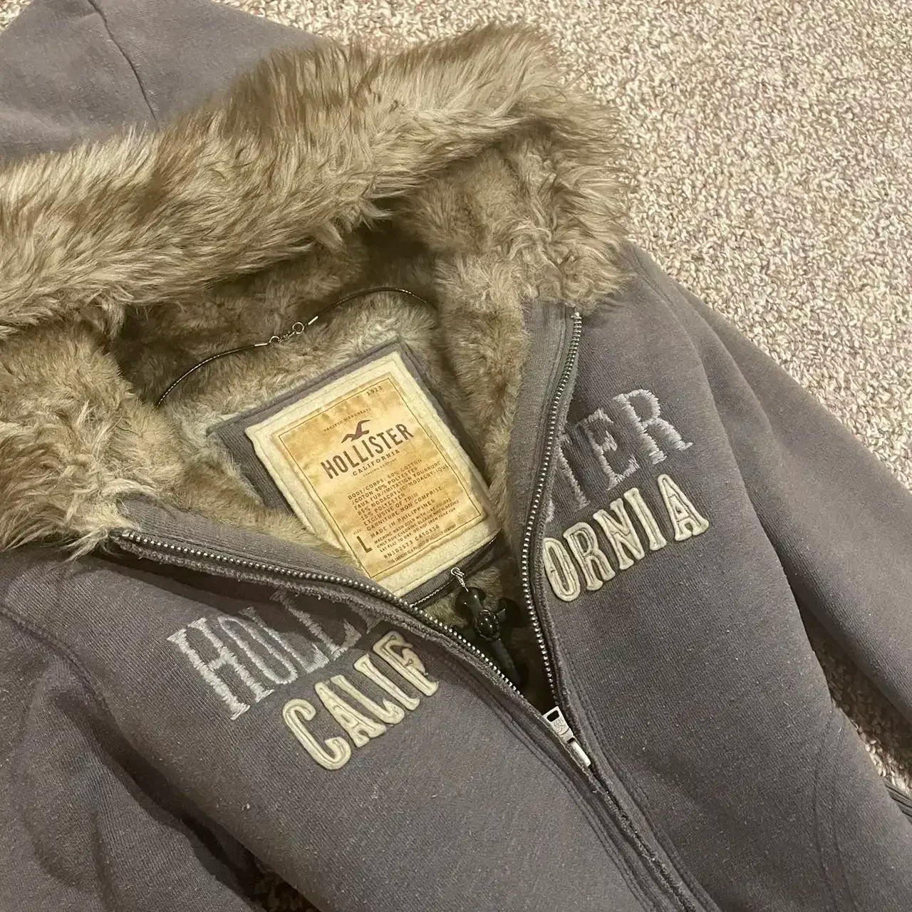 Description Picture 4 of itemVintage Casual Zipper Hoodie Jacket Cotton Warm Womens Fashion Jacket Y2k Clothes Letter Embroidery Hoodie Oversized Sweatshirt