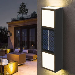 LED Solar Wall Lamp Outdoor Waterproof Sunlight Powered Garden Light For Fence Yard Villa Wall Decoration Solar Wall Lights