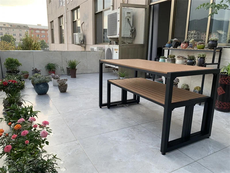 Description Picture 6 of itemModern Outdoor Balcony Patio Table and Chairs Set Outdoor Leisure Garden Three Piece Sets Household Waterproof Combination Set Z